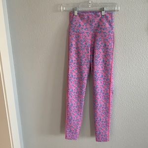 LoveShackFancy Pink Floral Leggings